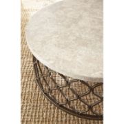 Orsia Table + Marble Coffee Table with Metal Base + liqana