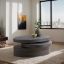 Velka Table + Rotating Oval Coffee Table + liqana