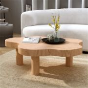 Soft Curve Table + Coffee Table + liqana