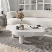 Soft Curve Table + Coffee Table + liqana