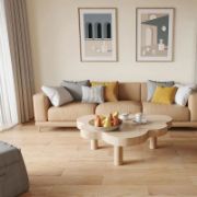 Soft Curve Table + Coffee Table + liqana