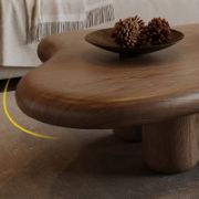 Lorina Table + Tubular Wood Table + liqana