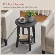 Dalal Table + modern farmhouse wooden side table + liqana