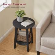 Dalal Table + modern farmhouse wooden side table + liqana