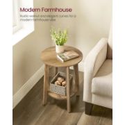 Dalal Table + modern farmhouse wooden side table + liqana