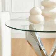 Zahr Table + glass side table + liqana