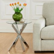 Zahr Table + glass side table + liqana