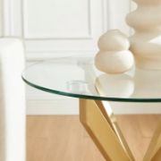 Zahr Table + glass side table + liqana