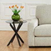 Zahr Table + glass side table + liqana