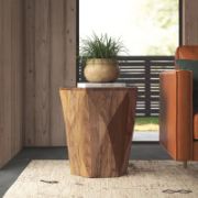 Hexa Table + wooden side table + liqana