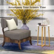 Noura Table + modern side table + liqana