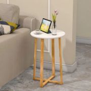 Noura Table + modern side table + liqana