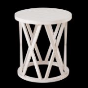 Exir Table + rustic wooden side table + liqana