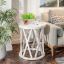 Exir Table + rustic wooden side table + liqana