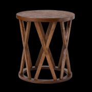 Exir Table + rustic wooden side table + liqana