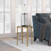Lumeer Table + luxury glass side table + liqana