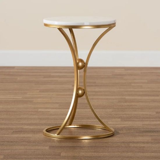 Marblina Table + modern marble side table + liqana