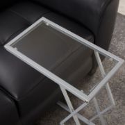 Rouh Table + nature-inspired glass side table + liqana