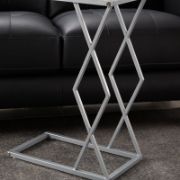 Rouh Table + nature-inspired glass side table + liqana