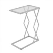 Rouh Table + nature-inspired glass side table + liqana