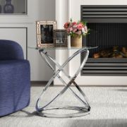 Quenty Table + decorative marble pattern side table + liqana