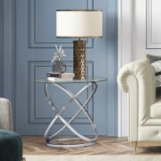 Quenty Table + decorative marble pattern side table + liqana