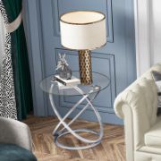 Quenty Table + decorative marble pattern side table + liqana