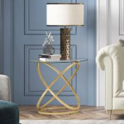 Quenty Table + decorative marble pattern side table + liqana