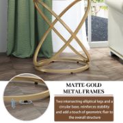 Quenty Table + decorative marble pattern side table + liqana