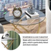 Quenty Table + decorative marble pattern side table + liqana