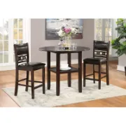 2 - Person Solid Wood Top Dining Set