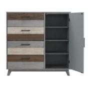 Gray Wardrobe furniture liqana