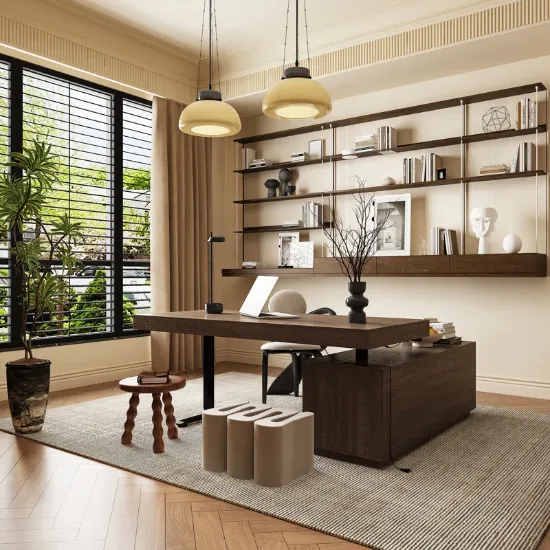 Ofaq Desk + Height Adjustable Desk + liqana