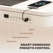 Rawasi Desk + Electric Height Adjustable Desk + liqana