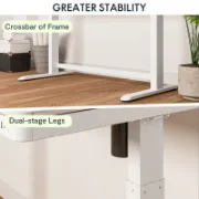 Rawasi Desk + Electric Height Adjustable Desk + liqana