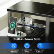 Zawaya Desk + L-Shaped Desk with Storage Shelves + liqana