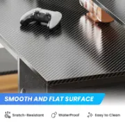 Zawaya Desk + L-Shaped Desk with Storage Shelves + liqana