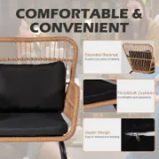 3 Piece Seating Group with Cushions