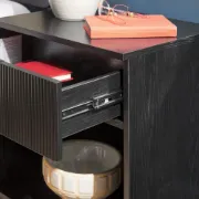 1-Drawer Nightstand with Open Cubby