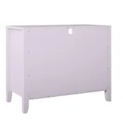 Elegant 2-Drawer Nightstand with Soft White Finish